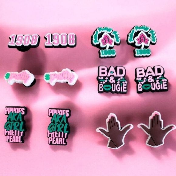 AKA Sorority Croc Charms - Picture 1 of 2